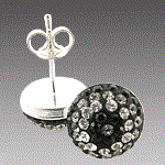 Sterling silver earring with Swarovski and Preciosa is a nice Valentine