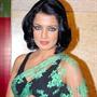 Hairstyles with saree for short hairs by Celina Jaitley